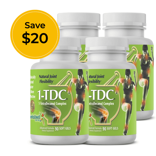 1-TDC Joint & Muscle Health Daily Supplement - 4 Bottles (360 Soft Gels)