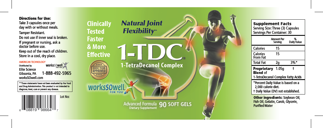 1-TDC Joint & Muscle Starter pack (4 Bottles / 360 Soft Gels + 1 jar / 2 oz cream)