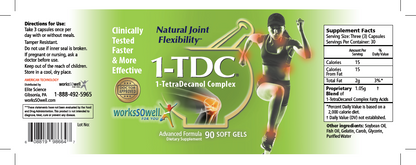 1-TDC Joint & Muscle Health Daily Supplement -2 Bottles (180 soft gels)
