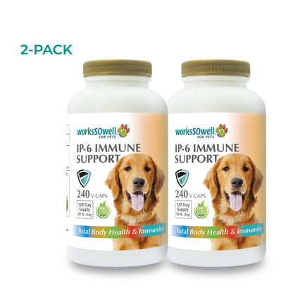 IP-6 IMMUNE SUPPORT for Dogs 2 Bottles (480 V-Caps)