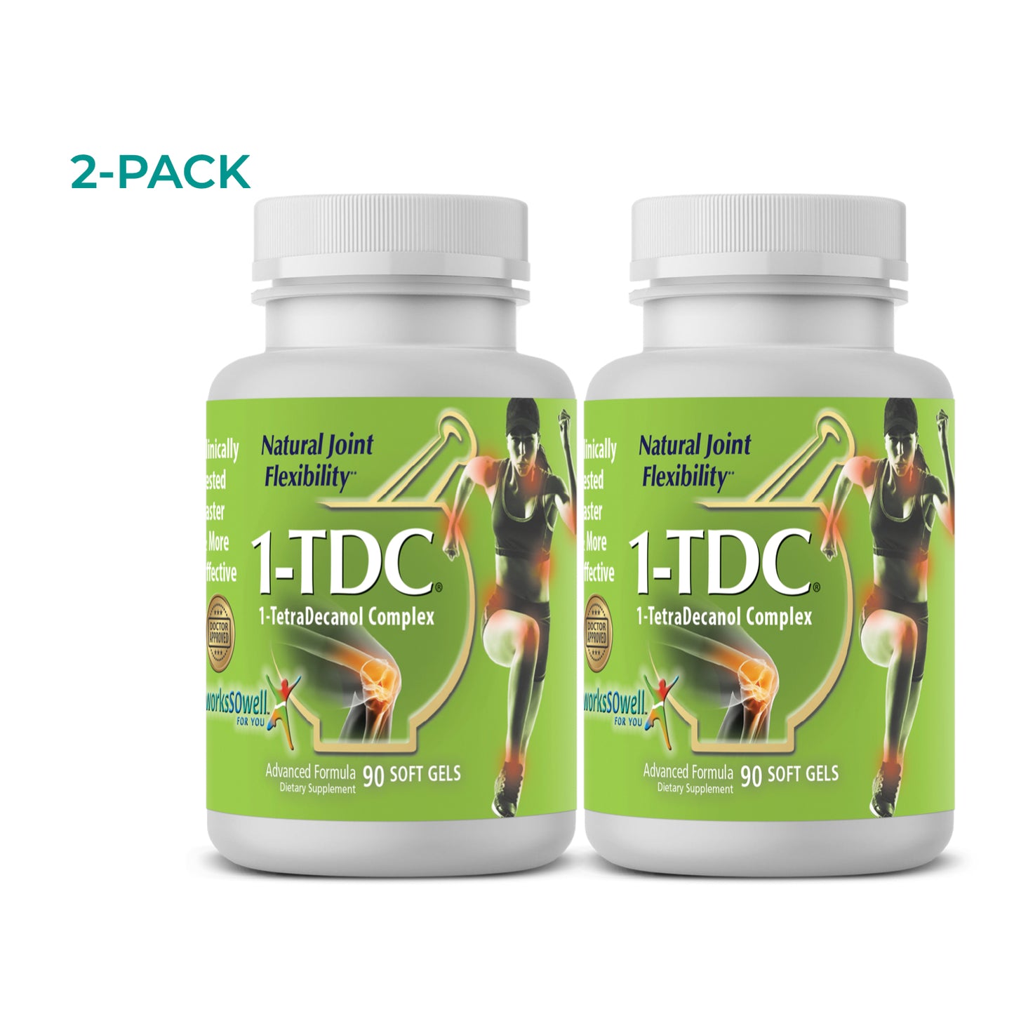 1-TDC Joint & Muscle Health Daily Supplement -2 Bottles (180 soft gels)